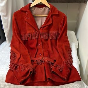 Vintage western deerskin jacket
